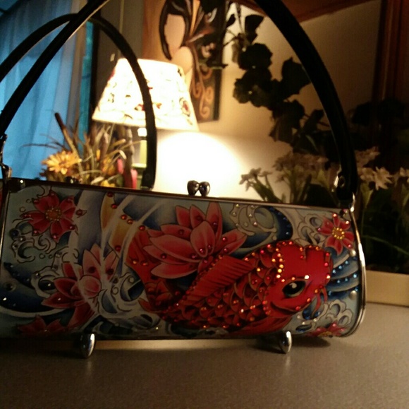 Little Earth Handbags - Little Earth Koi Fish license plate purse.